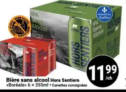 Pasquier Bière sans alcool Hors Sentiers Boréale offer