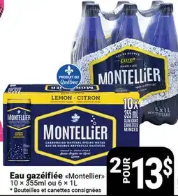 Pasquier Eau gazéifiée Montellier offer