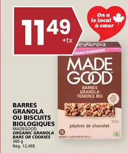 Rachelle-Bery Grocery MADEGOOD ORGANIC GRANOLA BARS OR COOKIES offer