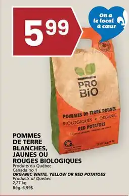 Rachelle-Bery Grocery ORGANIC WHITE, YELLOW OR RED POTATOES offer