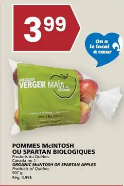 Rachelle-Bery Grocery ORGANIC McINTOSH OR SPARTAN APPLES offer