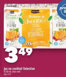Marche Ami Jus ou cocktail Selection offer
