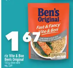 Marche Ami Riz Vite & Bon Ben's Original offer
