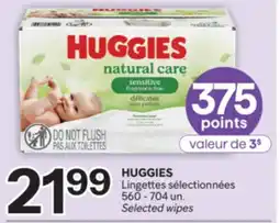 Brunet HUGGIES Lingettes sélectionnées offer