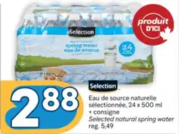 Brunet SELECTION Eau source naturelle sélectionnée offer