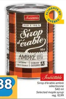 Brunet IRRESISTIBLE Sirop d'érable ambré sélectionné offer