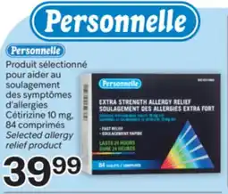 Brunet PERSONNELLE Produit sélectionné pour aider au soulagement des symptômes d'allergies Cétirizine offer