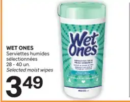 Brunet WET ONES Serviettes humides sélectionnées offer