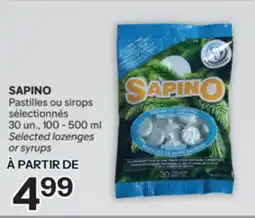 Brunet SAPINO Pastilles ou sirops sélectionnés offer