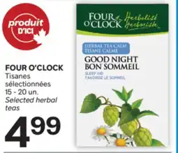 Brunet FOUR O'CLOCK Tisanes sélectionnées offer