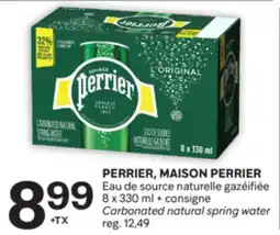 Brunet PERRIER, MAISON PERRIER Eau de source naturelle gazéifiée offer