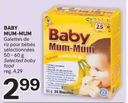 Brunet BABY MUM-MUM Galettes de riz pour bébés sélectionnées offer