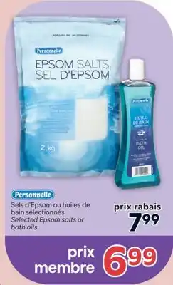 Brunet PERSONNELLE Sels d'Epsom ou huiles de bain sélectionnés offer