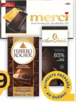 Brunet FERRERO ROCHER, LAURA SECORD, MERCI Chocolats sélectionnés offer