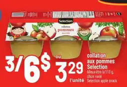 Metro COLLATION AUX POMMES AUX POMMES SELECTION | SELECTION APPLE SNACK offer
