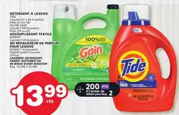 Marches Tradition TIDE LAUNDRY DETERGENT, DOWNY FABRIC SOFTENER OR DOWNY OR GAIN IN-WASH SCENT BOOSTER offer