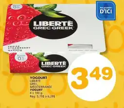 Marches Tradition LIBERTÉ GREC, MÉDITERRANÉE YOGURT offer