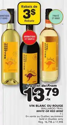 Marches Tradition WALLAROO TRAIL WHITE OR RED WINE offer