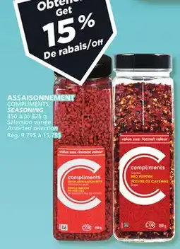 Marches Tradition COMPLIMENTS SEASONING offer