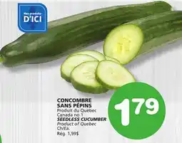 Marches Tradition SEEDLESS CUCUMBER offer