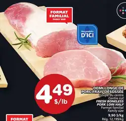 Marches Tradition FRESH BONELESS PORK LOIN HALF offer