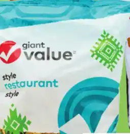 Giant Tiger Giant Value tortilla chips offer