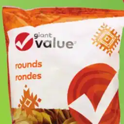 Giant Tiger Giant Value tortilla chips offer