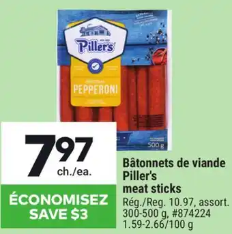Giant Tiger Piller's meat sticks offer