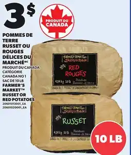 Provigo POMMES DE TERRE RUSSET OU ROUGES DÉLICES DU MARCHÉ, SAC DE 10 LB offer