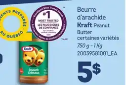Provigo KRAFT PEANUT BUTTER, 750 G – 1 KG offer