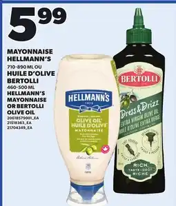 Provigo HELLMANN'S MAYONNAISE OR BERTOLLI OLIVE OIL offer