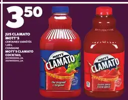 Provigo JUS CLAMATO MOTT'S offer