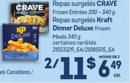 Provigo CRAVE, 200 - 340 G, KRAFT DINNER DELUXE, 340 G offer