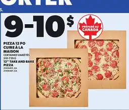 Provigo 12 TAKE AND BAKE PIZZA offer