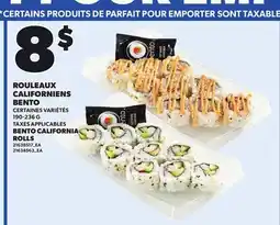 Provigo BENTO CALIFORNIA ROLLS offer
