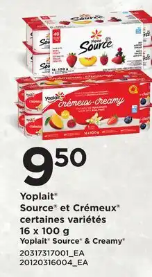 Provigo YOPLAIT SOURCE & CREAMY offer