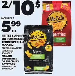 Provigo MCCAIN SUPERFRIES OR SPECIALTY POTATOES offer