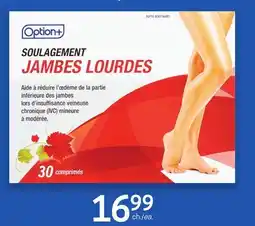 Uniprix OPTION+ SOULAGEMENT JAMBES LOURDES offer