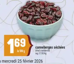 Marché Adonis CANNEBERGES SÉCHÉES | DRIED CRANBERRIES offer
