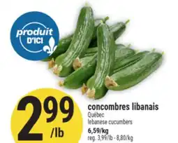 Marché Adonis concombres libanais offer