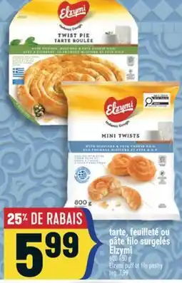 Marché Adonis TARTE, FEUILLETÉ OU PÂTE FILO SURGELÉS ELZYMI | ELZYMI PUFF OR FILO PASTRY offer