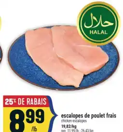 Marché Adonis Escalopes de poulet frais | Chicken escalopes offer