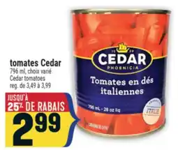 Marché Adonis TOMATES CEDAR | CEDAR TOMATOES offer