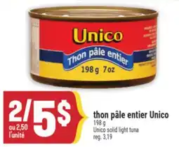 Marché Adonis THON PÂLE ENTIER UNICO | UNICO SOLID LIGHT TUNA offer