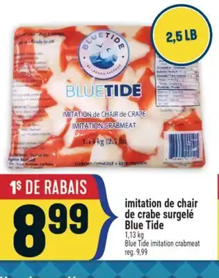 Marché Adonis Imitation de chair de crabe surgelé Blue Tide | Blue Tide imitation crabmeat offer