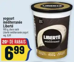 Marché Adonis yogourt méditerranée Liberté | Liberté méditerranée yogurt offer