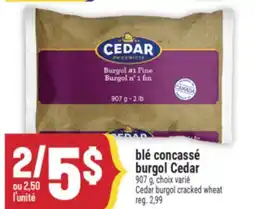 Marché Adonis BLÉ CONCASSÉ BURGOL CEDAR | CEDAR BURGOL CRACKED WHEAT offer