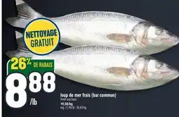 Marché Adonis LOUP DE MER FRAIS | FRESH SEA BASS offer