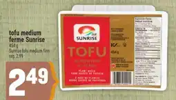 Marché Adonis tofu medium ferme Sunrise | Sunrise tofu medium firm offer