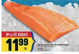 Marché Adonis FILET DE SAUMON COHO DÉCONGELÉ/SURGELÉ | COHO SALMON FILLETS FROZEN/DEFROSTED offer
